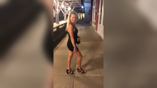 Cute Young Wife Flashes Panties In Public