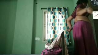 Desi Indian Housewife Mother (Padmavathi) Undressing Big Butt Caught On Camera Part 3
