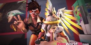 These 3D Horny Heroes With Huge Round Titty Loves A Big Dick